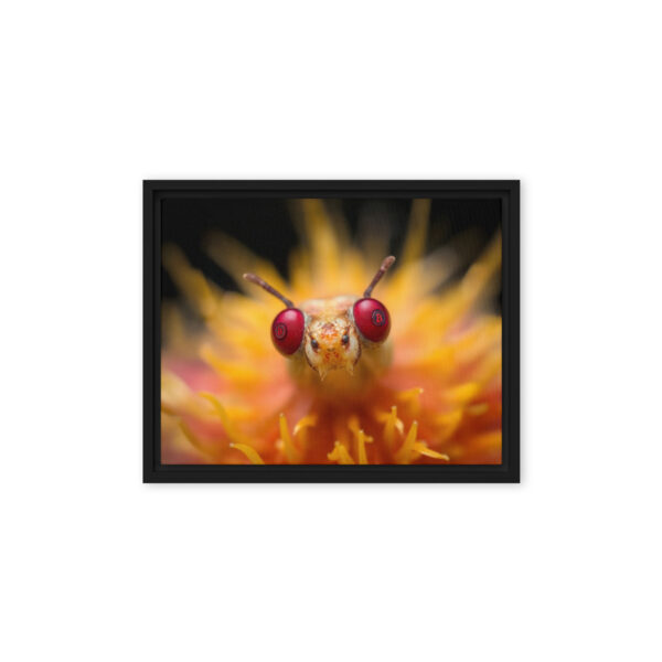 Pretty Eyes - Framed Bitcoin Canvas Print - Image 4