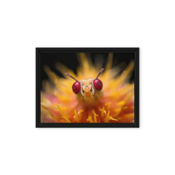 Pretty Eyes - Framed Bitcoin Canvas Print - Image 5