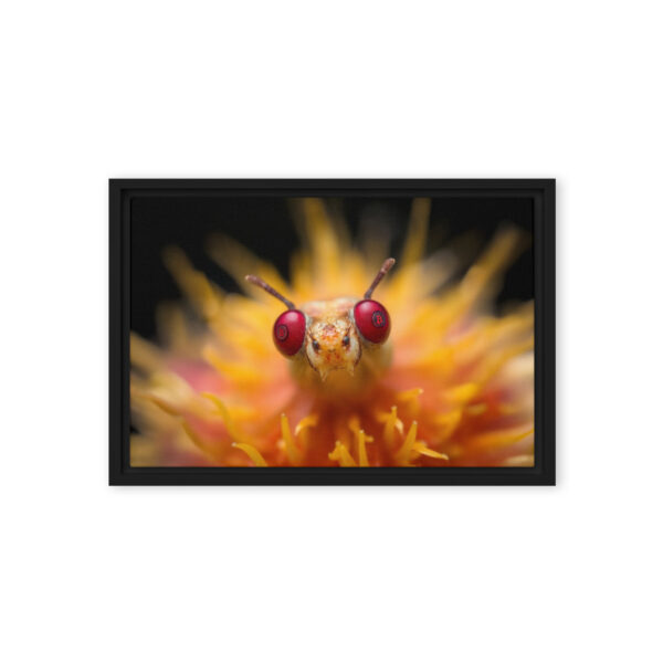 Pretty Eyes - Framed Bitcoin Canvas Print - Image 6