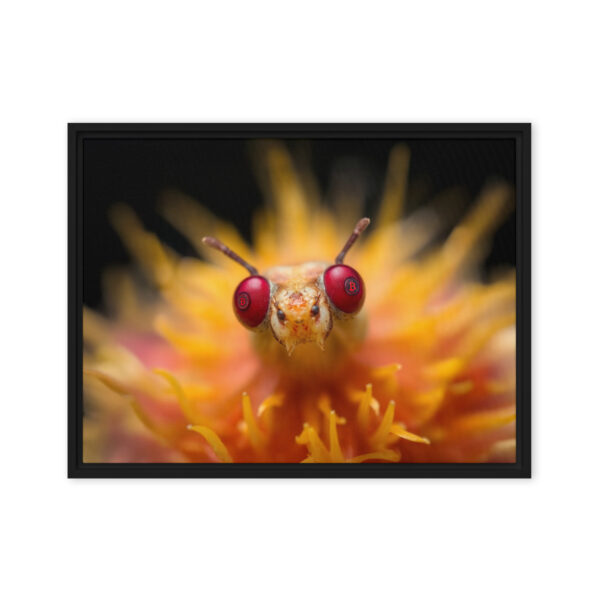 Pretty Eyes - Framed Bitcoin Canvas Print - Image 9