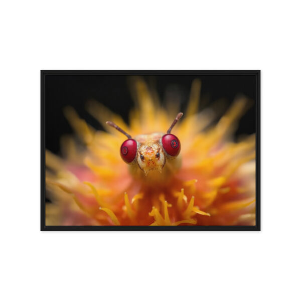 Pretty Eyes - Framed Bitcoin Canvas Print - Image 10