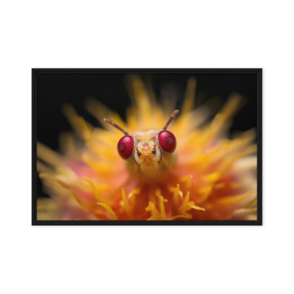 Pretty Eyes - Framed Bitcoin Canvas Print - Image 11