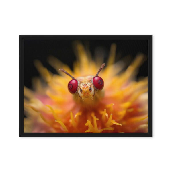 Pretty Eyes - Framed Bitcoin Canvas Print - Image 12