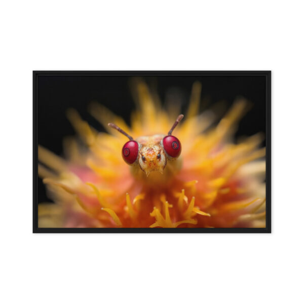 Pretty Eyes - Framed Bitcoin Canvas Print - Image 13