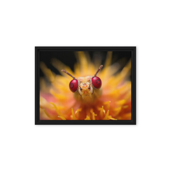 Pretty Eyes - Framed Bitcoin Canvas Print - Image 3